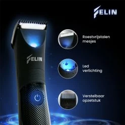 Felin Bodygroomer Mannen - Trimmer - Bodytrimmer - Scheerapparaat - Waterdicht - Draadloos & Oplaadbaar - Geschikt Voor Hele Lichaam - Black Friday -Philips winkel 550x550 411