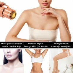Sansbeaut? Wenkbrauw Trimmer - Gezichtsontharing Dames - Gezichtshaar Verwijderen Vrouw - Safety Razor - Ladyshave - Flawless Gezichts Ontharing - Wenkbrauw Scheermesje -Philips winkel 550x550 454