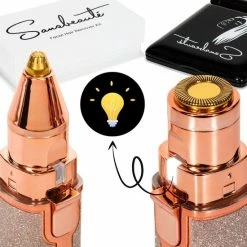 Sansbeaut? Wenkbrauw Trimmer - Gezichtsontharing Dames - Gezichtshaar Verwijderen Vrouw - Safety Razor - Ladyshave - Flawless Gezichts Ontharing - Wenkbrauw Scheermesje -Philips winkel 550x550 455