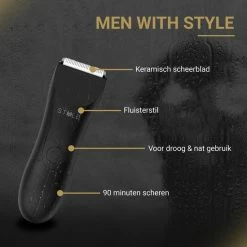 Menwithstyle MWS Bodygroomer Voor Het Hele Lichaam - Schaamstreek - Fluisterstil - Waterdicht - SkinSafe - Manscaped -Philips winkel 550x550 463