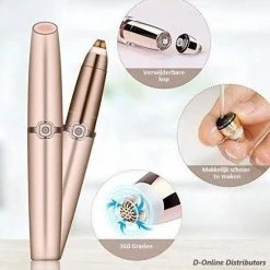 Finesse Wenkbrauw Trimmer & Epileer Apparaat - Precisietrimmer -Gezichtsontharing -Gezichtsepilator - USB Oplaadbaar - -Philips winkel 550x550 477