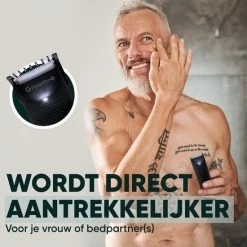 ProTrue Groom-e Bodygroomer Mannen Voor Schaamhaar & Schaamstreek - Lichaam Groomer - Manscaped Scheerapparaat - Body Trimmer Heren -Philips winkel 550x550 498