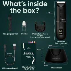 ProTrue Groom-e Bodygroomer Mannen Voor Schaamhaar & Schaamstreek - Lichaam Groomer - Manscaped Scheerapparaat - Body Trimmer Heren -Philips winkel 550x550 502