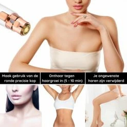 Sansbeauté Wenkbrauw Trimmer - Gezichtsontharing Dames - Gezichtshaar Verwijderen Vrouw - Haarverwijderaar - Flawless Gezichtshaarverwijderaar - Trimmer Vrouw Mannen -Philips winkel 550x550 517
