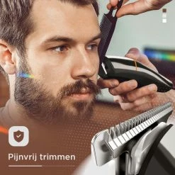 V-Goods Professionele 6 In 1 Baardtrimmer Voor Mannen/Heren - Inclusief 5 Opzetstukken + Houder - Neustrimmer - Oortrimmer - Bodygroomer - 100% Waterdicht - Tondeuse -Philips winkel 550x550 53