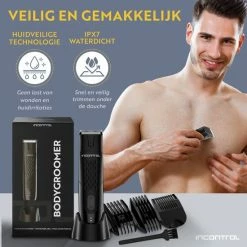 InControl Grooming InControl? Bodygroomer Mannen - Veilige Trimmer Schaamstreek - Body Shaver Heren - Schaamhaar & Ballen - Manscaped - Waterdicht -Philips winkel 550x550 555