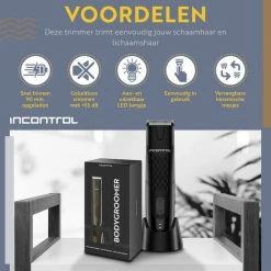InControl Grooming InControl? Bodygroomer Mannen - Veilige Trimmer Schaamstreek - Body Shaver Heren - Schaamhaar & Ballen - Manscaped - Waterdicht -Philips winkel 550x550 557