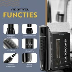 InControl Grooming InControl? Bodygroomer Mannen - Veilige Trimmer Schaamstreek - Body Shaver Heren - Schaamhaar & Ballen - Manscaped - Waterdicht -Philips winkel 550x550 558