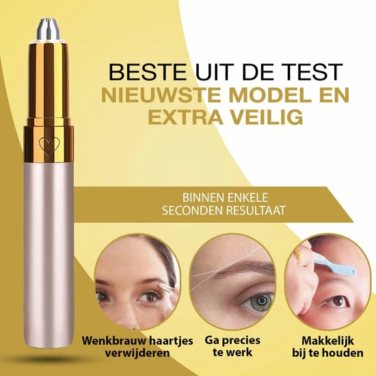 Gluxury Originele Wenkbrauw Trimmer + Borstel Set ? Best Getest En Extra Veilig - Wenkbrauw Epilator ? USB Oplaadbaar ? Precisietrimmer ? Epileerapparaat 5 Gluxury Originele Wenkbrauw Trimmer + Borstel Set ? Best Getest En Extra Veilig - Wenkbrauw Epilator ? USB Oplaadbaar ? Precisietrimmer ? Epileerapparaat - Afbeelding 3