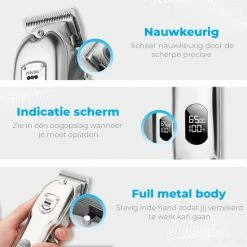 Professionele Draadloze Histic Tondeuse - Trimmer - Mannen - Haartrimmer - Baard - Trimmerset - Hair Clipper - Tondeuse Cheveux - Hair - Geschikt Voor Opzetstukken Wahl, Philips, Babyliss -Philips winkel 550x550 629