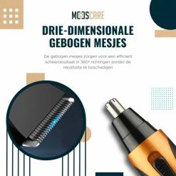 MOOSCARE 4 In 1 Neustrimmer Voor Mannen & Vrouwen - Wenkbrauw Trimmer - Oplaadbaar Scheerapparaat - Neushaartrimmer - Baardtrimmer -Philips winkel 550x550 641