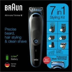 Braun Multigroomingkit MGK3045 Zwart/Blauw ? 7-in-1 Precisietrimmer Voor Baard- En Haarstyling -Philips winkel 550x550 658