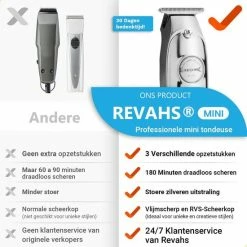Revahs Professionele Trimmer Mannen - Tondeuse Cheveux - Haartrimmer - Baardtrimmer - Hair Clipper - Hoofdhaar - Baard Haar -Philips winkel 550x550 698