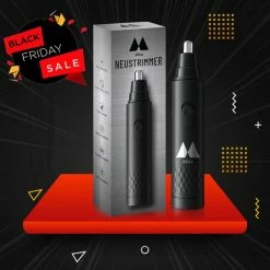 Allsa Neushaartrimmer - Neustrimmer Mannen - Oortrimmer - USB Oplaadbaar - Ruis Onderdrukking 40db - Krachtige Motor - Verzwaard - Zwart - BLACK FRIDAY SALE