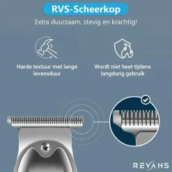 Revahs Professionele Trimmer Mannen - Tondeuse Cheveux - Haartrimmer - Baardtrimmer - Hair Clipper - Hoofdhaar - Baard Haar -Philips winkel 550x550 703