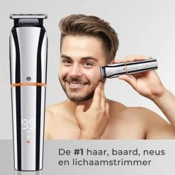 Merkloos Tondeuse Mannen - Baardtrimmer - Trimmer Mannen - Baard Trimmer Mannen - Hoofdhaar En Schaamstreek - 6 In 1 Haartrimmer - Spatwaterdicht -Philips winkel 550x550 710
