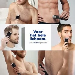 BFreshShave Bodygroomer Voor Mannen - Body Trimmer Heren - Veilig Schaamhaar Scheerapparaat - Waterdicht Body Shaver -Philips winkel 550x550 733