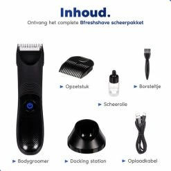 BFreshShave Bodygroomer Voor Mannen - Body Trimmer Heren - Veilig Schaamhaar Scheerapparaat - Waterdicht Body Shaver -Philips winkel 550x550 734