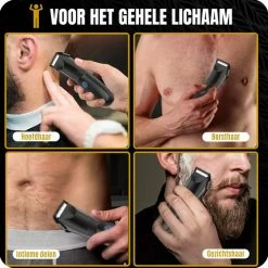 BA?RD Baardtrimmer Voor Mannen ? Waterdicht ? Draadloze Tondeuse - Trimmer Voor Baard & Lichaam ? Scheerapparaat ? Bodygroomer - Haartrimmer ? Baardverzorging ? Barber ? Oplaadbaar - Zwart -Philips winkel 550x550 747