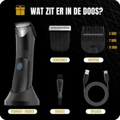 BA?RD Baardtrimmer Voor Mannen ? Waterdicht ? Draadloze Tondeuse - Trimmer Voor Baard & Lichaam ? Scheerapparaat ? Bodygroomer - Haartrimmer ? Baardverzorging ? Barber ? Oplaadbaar - Zwart -Philips winkel 550x550 751