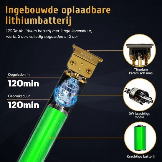 Krexs Zwarte Baardtrimmer - Tondeuse - Trimmer - Scheerapparaat - Haartrimmer - Bodygroomer – Baard 6 Krexs Zwarte Baardtrimmer - Tondeuse - Trimmer - Scheerapparaat - Haartrimmer - Bodygroomer – Baard - Afbeelding 4