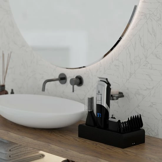 Maintro BT2400 Pro 5 In 1 Baardtrimmer - Body Trimmer Heren - Tondeuse - Neustrimmer - Bodygroomer Mannen - Waterdicht 4 Maintro BT2400 Pro 5 In 1 Baardtrimmer - Body Trimmer Heren - Tondeuse - Neustrimmer - Bodygroomer Mannen - Waterdicht - Afbeelding 2