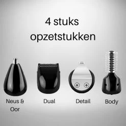Tondeuse - Bodygroomer - Elektrisch Draadloos 8 In 1 - Neustrimmer - Oortrimmer - Luxe Multifunctionaal Grooming - Full Care - Kemei Km-550 - Oplaadbaar Scheerapparaat 100-240V - Voor Mannen En Vrouwen -Philips winkel 550x550 835