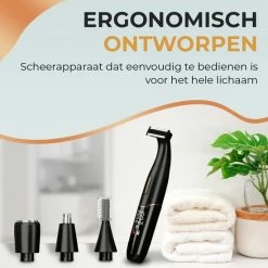 Geus Goods 4-in-1 Draadloze Trimmer ? Trimmerset ? Baardtrimmer ? Neustrimmer ? Wenkbrauw Trimmer ? Bodygroomer Mannen ? Waterdicht ? Cadeau Voor Man ? Black Friday 2022 -Philips winkel 550x550 848