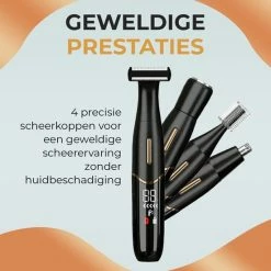 Geus Goods 4-in-1 Draadloze Trimmer ? Trimmerset ? Baardtrimmer ? Neustrimmer ? Wenkbrauw Trimmer ? Bodygroomer Mannen ? Waterdicht ? Cadeau Voor Man ? Black Friday 2022 -Philips winkel 550x550 849