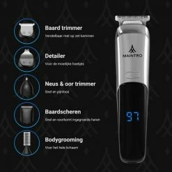 Maintro BT2400 Pro 5 In 1 Baardtrimmer - Body Trimmer Heren - Tondeuse - Neustrimmer - Bodygroomer Mannen - Waterdicht 12 Maintro BT2400 Pro 5 In 1 Baardtrimmer - Body Trimmer Heren - Tondeuse - Neustrimmer - Bodygroomer Mannen - Waterdicht -Philips winkel 550x550 85