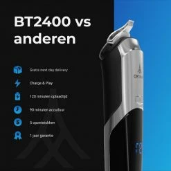 Maintro BT2400 Pro 5 In 1 Baardtrimmer - Body Trimmer Heren - Tondeuse - Neustrimmer - Bodygroomer Mannen - Waterdicht 13 Maintro BT2400 Pro 5 In 1 Baardtrimmer - Body Trimmer Heren - Tondeuse - Neustrimmer - Bodygroomer Mannen - Waterdicht -Philips winkel 550x550 86