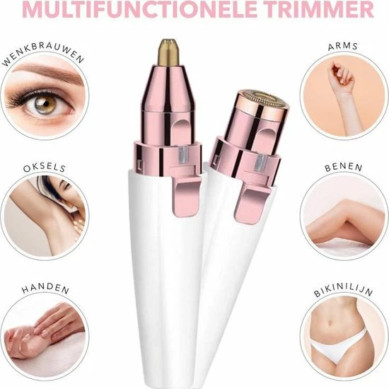 Merkloos Luxe Wenkbrauw Trimmer | Trimmer | Epilator | Epilator Voor Vrouwen | Tondeuse | Gezichtsepilator Vrouw | Wenkbrauw Scheermesje | Wenkbrauw Mesje | Wenkbrauw Trimmer Dames | Wenkbrauw | Neus Oor Trimmer - 2 In 1 - Wit - 7 Merkloos Luxe Wenkbrauw Trimmer | Trimmer | Epilator | Epilator Voor Vrouwen | Tondeuse | Gezichtsepilator Vrouw | Wenkbrauw Scheermesje | Wenkbrauw Mesje | Wenkbrauw Trimmer Dames | Wenkbrauw | Neus Oor Trimmer - 2 In 1 - Wit - - Afbeelding 5
