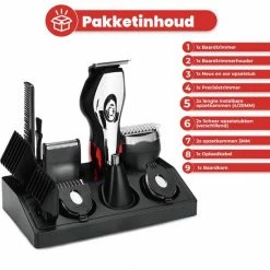 BAESS 5-in-1 Tondeuse Voor Mannen - Baard En Lichaam - Bodygroomer - Neus En Oor - Hoofdhaar - Rood -Philips winkel 550x552 12