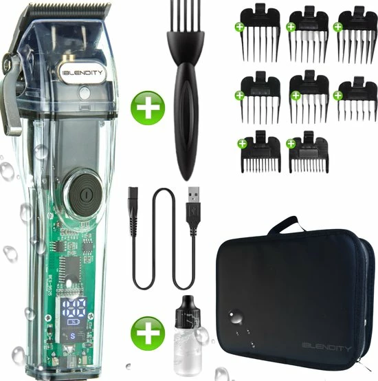 IBLENDITY Tondeuse Mannen - Luxe Tondeuse - Haartrimmer Baard - Scheerapparaat Voor Mannen - Baardtrimmer - Trimmer - LCD Display - Waterdicht 3 IBLENDITY Tondeuse Mannen - Luxe Tondeuse - Haartrimmer Baard - Scheerapparaat Voor Mannen - Baardtrimmer - Trimmer - LCD Display - Waterdicht