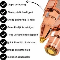 Sansbeaut? Wenkbrauw Trimmer - Gezichtsontharing Dames - Gezichtshaar Verwijderen Vrouw - Safety Razor - Ladyshave - Flawless Gezichts Ontharing - Wenkbrauw Scheermesje -Philips winkel 550x554 5