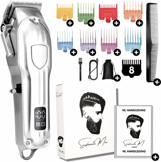 Sansbeauté Professionele Draadloze Tondeuse - Tondeuse Mannen Hoofdhaar - Cheveux Haar - Haartrimmer - Kapper Haar Machine - Haartondeuse - Hair Clipper - Kapper Trimmer - Kappersset - Black Friday 2022 3 Sansbeauté Professionele Draadloze Tondeuse - Tondeuse Mannen Hoofdhaar - Cheveux Haar - Haartrimmer - Kapper Haar Machine - Haartondeuse - Hair Clipper - Kapper Trimmer - Kappersset - Black Friday 2022