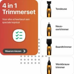 Smart-Tech Smarttech - 4 In 1 Oplaadbare Multifunctionele Neus, Baard, Wenkbrauw En Oor Trimmer -Philips winkel 550x556 1