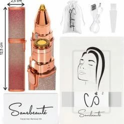 Sansbeaut? Wenkbrauw Trimmer - Gezichtsontharing Dames - Gezichtshaar Verwijderen Vrouw - Safety Razor - Ladyshave - Flawless Gezichts Ontharing - Wenkbrauw Scheermesje -Philips winkel 550x556 5