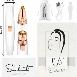 Sansbeauté Wenkbrauw Trimmer - Gezichtsontharing Dames - Gezichtshaar Verwijderen Vrouw - Haarverwijderaar - Flawless Gezichtshaarverwijderaar - Trimmer Vrouw Mannen -Philips winkel 550x556 6