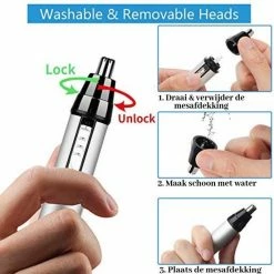 Kemei Professional Personal Care 3 In 1 Trimmer – Professioneel Neustrimmer – Baardtrimmer – Contouren Mes - Neushaar – Barbiersmes – Oplaadbaar – Effileermes – Wenkbrauwkam – Wenkbrauw Mesje – Baard – Neushaar -Philips winkel 550x558 12