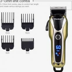 Kemei Men Children Hair Clipper Trimmer #Professional Barber# Cordless#High Quality LCD Electric# Cutter Shaver Razor -Philips winkel 550x558 9