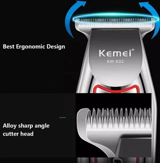 Kemei Tondeuse Mannen - Baardtrimmer - Trimmer Mannen - Baard Trimmer Mannen - Hoofdhaar En Schaamstreek - Haar Trimmer 4 Kemei Tondeuse Mannen - Baardtrimmer - Trimmer Mannen - Baard Trimmer Mannen - Hoofdhaar En Schaamstreek - Haar Trimmer - Afbeelding 2