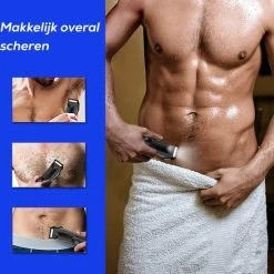 Luxovita Hair Trimmer™ - Bodygroomer Mannen - Geschikt Voor Nat En Droog Scheren - Waterdicht - Ideaal Voor Schaamstreek - Oplaadbaar - Zwart -Philips winkel 550x560 17