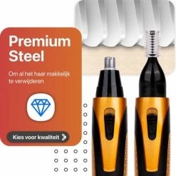 Smart-Tech Neushaartrimmers | Neustrimmer - Oortrimmer Oplaadbaar 3.0 | Wenkbrauw Trimmer | 2 In 1 Oplaadbare Multifunctionele Neus- En Oor Trimmer | Trimmersets | Mannen En Vrouwen -Philips winkel 550x560 9