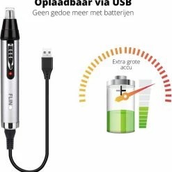 FlinQ Oplaadbare Multi Trimmer - Neus, Oor, Wenkbrauwtrimmer - Oplaadbaar - Baard Trimmer -Philips winkel 550x562 4