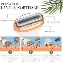BEAUBY 4 In 1 Multifuntioneel Beautyapparaat ? Elektrische Wenkbrauw Trimmer ? Haarverwijderaar Vrouw - Ladyshave ? Gezicht, Oksels, Benen, Bikinilijn ? Ontharingsapparaat ? USB Oplaadbaar ? Scheerapparaat -Philips winkel 550x562 5
