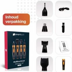 Smart-Tech Smarttech - 4 In 1 Oplaadbare Multifunctionele Neus, Baard, Wenkbrauw En Oor Trimmer -Philips winkel 550x564 1