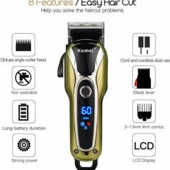 Kemei Tondeuse 1990 Serie - KM-1990 - Professioneel Scheren - Haren Millimeteren - Contouren - Haren Scheren - Kapper Tondeuse - Kapper Kwaliteit - -Philips winkel 550x564 20