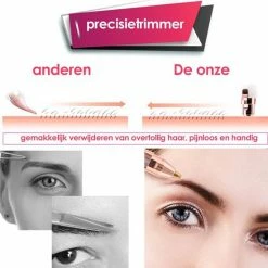 Beautyloves Wenkbrauw Trimmer - Ladyshave - Epilator - Epileerapparaat Dames -Gezichtsontharing Dames - Wenkbrauw Scheermesje -Philips winkel 550x564 8
