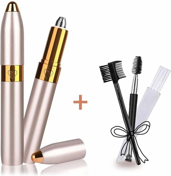 Gluxury Originele Wenkbrauw Trimmer + Borstel Set ? Best Getest En Extra Veilig - Wenkbrauw Epilator ? USB Oplaadbaar ? Precisietrimmer ? Epileerapparaat 3 Gluxury Originele Wenkbrauw Trimmer + Borstel Set ? Best Getest En Extra Veilig - Wenkbrauw Epilator ? USB Oplaadbaar ? Precisietrimmer ? Epileerapparaat